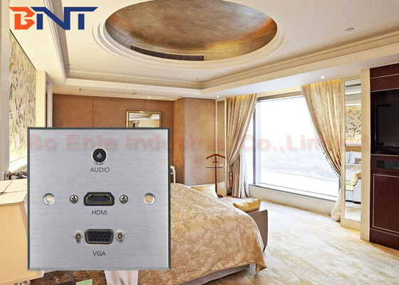 Aluminiumlegierungs-Wandsteckdose überzieht 86×86MM für das fünf Stern-Hotel-Gast-Raum