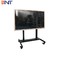 Touch Screen Flachbildschirm Fernsehen karren schwarze Farbproduktions-Höhe 60 - 125CM
