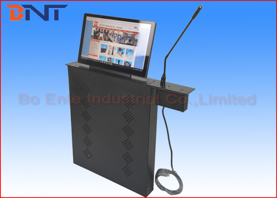 Automatischer Mikrofon-Computer LCD-Monitor-Aufzug mit 15,6 Zoll motorisiertem Schirm