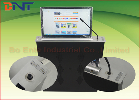 Dünne Konferenz Tischplatte motorisierter LED/LCD-Monitor-Aufzug mit FHD-Schirm