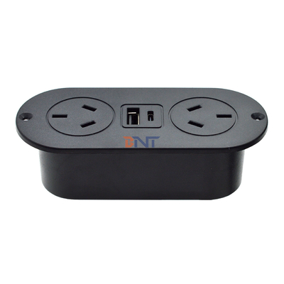 5v 2.1a eingebaute Schreibtisch-ABS-Sofa Steckdose AU-Standard-Stromanschlüsse & USB-A+C-Ladesecke für Hotel/Bar/Me