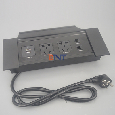 Ausgespült montiert eingebettete Flip-up-Abdeckung Multi-Power-Tisch Steckdose Steckdose versteckte elektrische Desktop-Stromanschluss