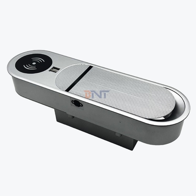 Multifunktionale 2AC- und 2USB-A-Ladenausgänge Desktop-Steckdose mit drahtlosem Ladegerät