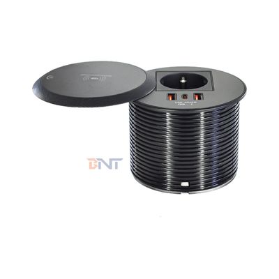 Eingebettete Design-Tisch- oder Sofa-Stromanschluss EU-Standard-Stromanschluss mit 2 Ladeanschlüssen Typ A+1 Typ C