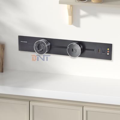 Neue, abnehmbare Steckdose mit Schwachstrom-Schnittstelle, praktische, wandmontierte Mehrfachsteckdosen-Stromschiene