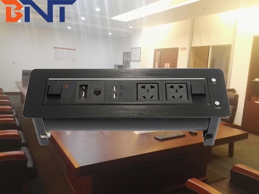 Tischplatten-Flip Up Multimedia Connector   Netz des 180 Grad-drehendes Winkel-RJ45/HDMI Configurationon