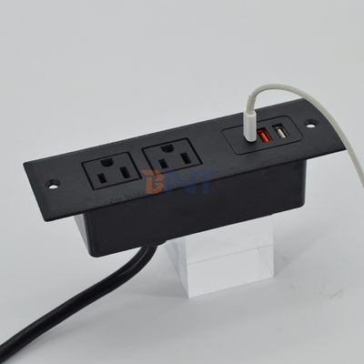 OEM/ODM Büro-Multifunktionssofa Steckdose in Tisch Steckdose US Steckdose mit USB A + C-Anschlüssen