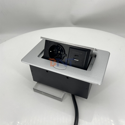 Eingebettete Schreibtisch-Stromanschluss Pop-up-Steckdosen USB A + C Stromlade Stecker geeignet für Büro-Tisch
