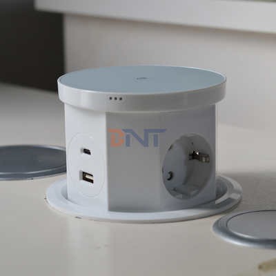 Küche Versteckte Steckdose Verstrickter Desktop PopUp USB-Anschluss AC 16A 220V Spannung IP44-Niveau für Büroanwendung
