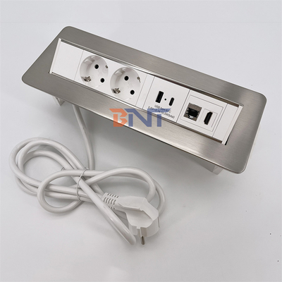 BNT Anpassbare Steckdose Steckdose versteckte Steckdose mit USB-Anschluss für Schreibtisch