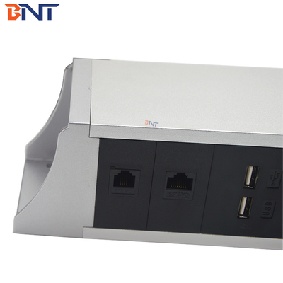 OEM/ODM BNT Steckdose Aluminiumlegierung unter dem Tisch mit UK US EU AU SA Steckverbinder Standards 10A/13A/16A Nennstrom