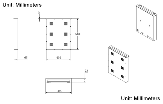 Ultra dünn, ultra schmal, Mini-Rückziehbarer Motorisierter Monitorlift mit FHD-Bildschirm