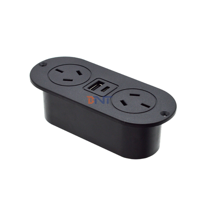 5v 2.1a eingebaute Schreibtisch-ABS-Sofa Steckdose AU-Standard-Stromanschlüsse & USB-A+C-Ladesecke für Hotel/Bar/Me