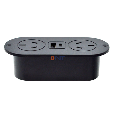 5v 2.1a eingebaute Schreibtisch-ABS-Sofa Steckdose AU-Standard-Stromanschlüsse & USB-A+C-Ladesecke für Hotel/Bar/Me