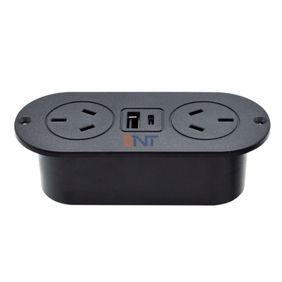 5v 2.1a eingebaute Schreibtisch-ABS-Sofa Steckdose AU-Standard-Stromanschlüsse & USB-A+C-Ladesecke für Hotel/Bar/Me