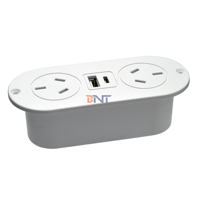 5v 2.1a eingebaute Schreibtisch-ABS-Sofa Steckdose AU-Standard-Stromanschlüsse & USB-A+C-Ladesecke für Hotel/Bar/Me