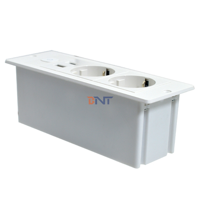 OEM/ODM ABS EU-Standard 5V 2.1A Leistung USB A+C Ladeseite Eingebauter Schreibtisch/Sofa Hotel/Bar/Sitzungsraum Steckdose