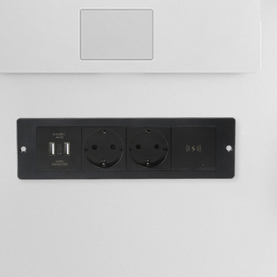 Heissverkauf Eingebaute 3EU-Standard-Wireless-Ladesteckung 5A Nennstrom-Schreibtisch/Sofa/Hotel/Bar/Sitzungsraum Steckdosen S
