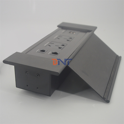 Ausgespült montiert eingebettete Flip-up-Abdeckung Multi-Power-Tisch Steckdose Steckdose versteckte elektrische Desktop-Stromanschluss