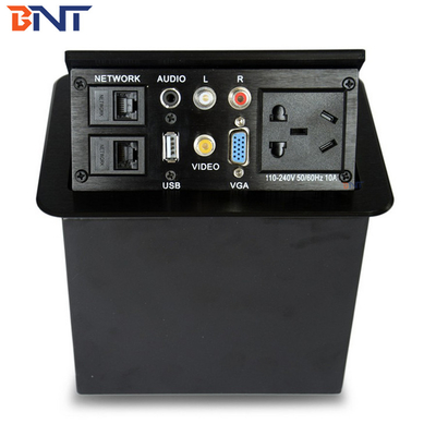 Büro-AV-Lösungen Silber Desktop-Stromanschlüsse Pop-Up Größe 151*121mm