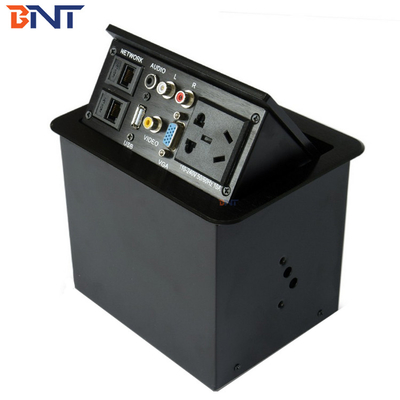 Büro-AV-Lösungen Silber Desktop-Stromanschlüsse Pop-Up Größe 151*121mm