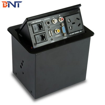 Büro-AV-Lösungen Silber Desktop-Stromanschlüsse Pop-Up Größe 151*121mm