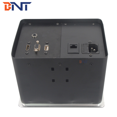Multifunktionelle Arbeitsplatte Pop-up Steckdose Matte Schwarze Farbe mit HDMI / VGA