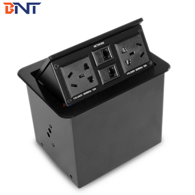 Office-Konferenz-Desktop-Stromanschlüsse Aluminiumlegierung mit Netzwerk geputzt
