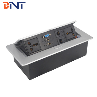 220V Quadrat Desktop Pop Up Stecker Zinklegierung für Computerversorgung