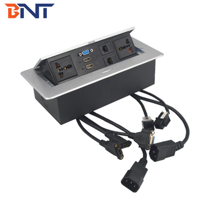 220V Quadrat Desktop Pop Up Stecker Zinklegierung für Computerversorgung