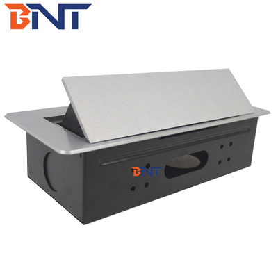 Desk Pop Up Sockets für Audio-Video-Lösung, Silber Desk Plug Sockets