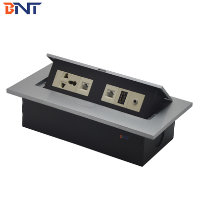Verborgene 3.5 Audio Desk Pop Up Steckdosen Schwarz Matte, Stromanschluss für Tisch