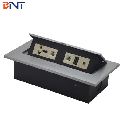 Verborgene 3.5 Audio Desk Pop Up Steckdosen Schwarz Matte, Stromanschluss für Tisch