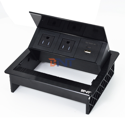 Fabrik USDesktop Tisch Flip Cover 20W USB Steckdose versteckte Desktop Strom Grommet Pinsel