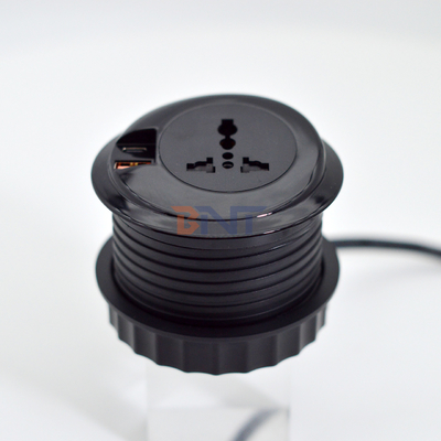 80 mm runde Steckdosen und Steckdosen Standardsteckdosen mit USB-Ladestation Typ-C-Anschluss