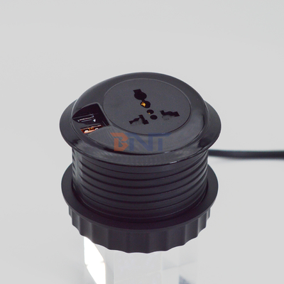 80 mm runde Steckdosen und Steckdosen Standardsteckdosen mit USB-Ladestation Typ-C-Anschluss