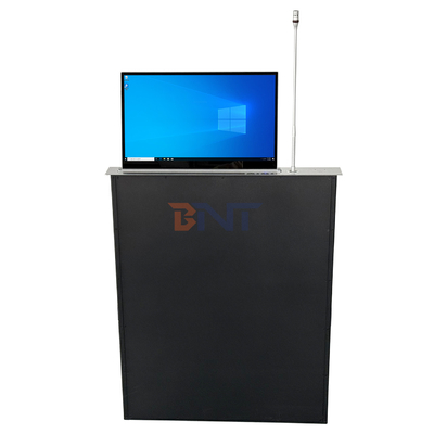 Intelligente Flush Mount Rückziehbarer Bildschirm LCD Monitor Lift Schnellheben eingebautes Mikrofon für Konferenzen
