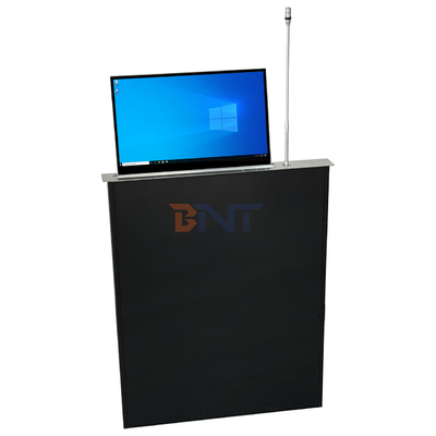 Intelligente Flush Mount Rückziehbarer Bildschirm LCD Monitor Lift Schnellheben eingebautes Mikrofon für Konferenzen