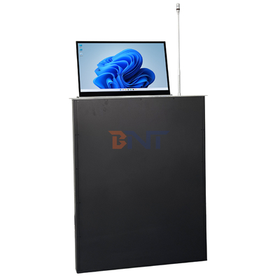 Intelligente Flush Mount Rückziehbarer Bildschirm LCD Monitor Lift Schnellheben eingebautes Mikrofon für Konferenzen