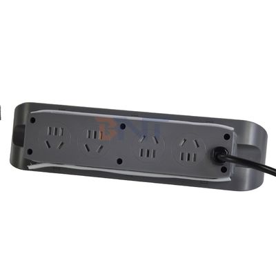 3 Panel Desktop Multifunktionelle Steckdosen mit 8AC-Stromanschluss und doppelten USB-A+C-Ladestationen