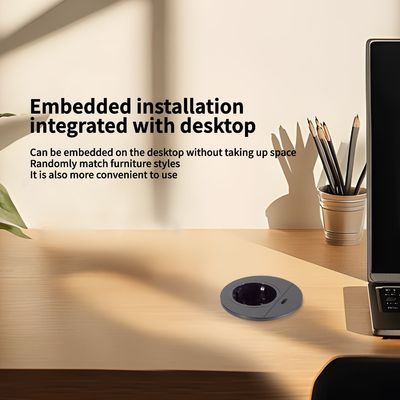 Rundes Design-Sofagarnitur mit eingebauter Tisch-Steckdose mit USB-Ladeanschluss vom Typ C