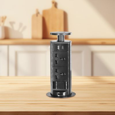 Universal Power Küchensteckdose Sacar El Enchufe De La Cocina Versteckte Tischplatte Pop-up Küchensteckdosen für moderne Smart Kitchen