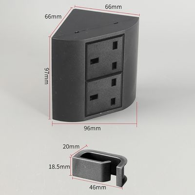 Office & Home Desk Corner UK Steckdose mit 2 Steckdosen für mehrere Geräte