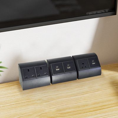 Office & Home Desk Corner UK Steckdose mit 2 Steckdosen für mehrere Geräte