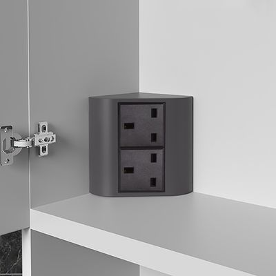 Office & Home Desk Corner UK Steckdose mit 2 Steckdosen für mehrere Geräte