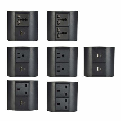 Office & Home Desk Corner UK Steckdose mit 2 Steckdosen für mehrere Geräte