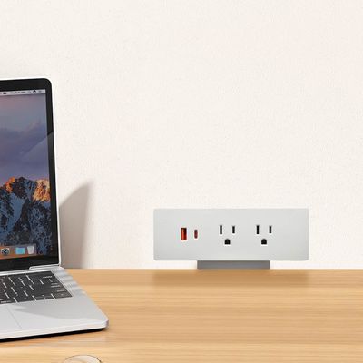 Multifunktionale 2 Wechselstromanschlüsse USB A+C US Power Schnellladung Desktop Klemm Steckdose Stromanschluss