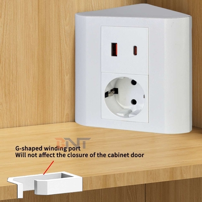 Portable Tabletop EU Socket für Büro und Zuhause IP44 mit USB A+C-Ausgangsanschlüssen für mehrere Geräte