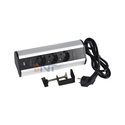 Klebstoffclip-Design 3 EU AC Steckdosen USB A+C Schnellladung Desktop Klemm Steckdose Stromanschluss