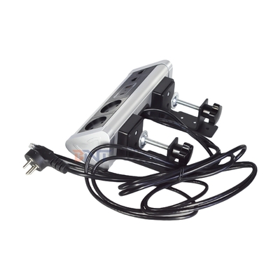 Klebstoff-Clip-Design Desktop-Klammer Steckdose Stromanschluss Mit 2 IS AC Steckdosen USB A + C PD 20W Schnellladung
